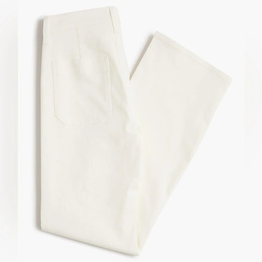J.CREW White Tall slim wide-leg sailor jean in all-day stretch Size 32 Tall - Picture 4 of 5